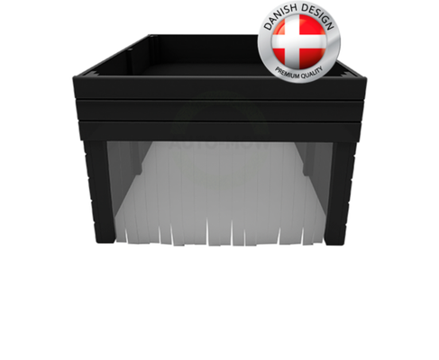 Caseta Robot cortac�sped jardinera negra